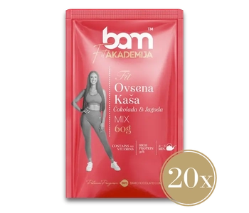 Colazione FIT, cioccolato e fragola, 20 pezzi