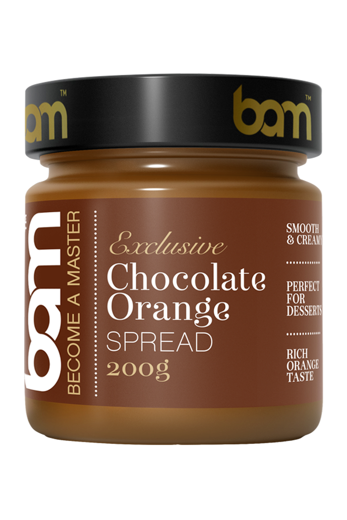Crema spalmabile al cacao con aroma di arancia, 200 g