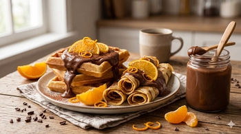 Crema spalmabile al cacao con aroma di arancia, 200 g