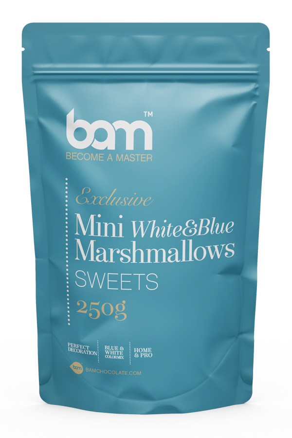 Mini Marshmallow Bianco e blu, 250 g