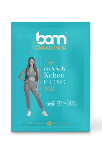 Budino proteico al cocco, con dolcificante