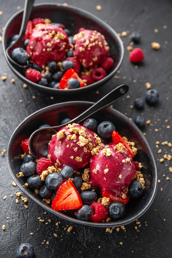 sorbetto al lampone
