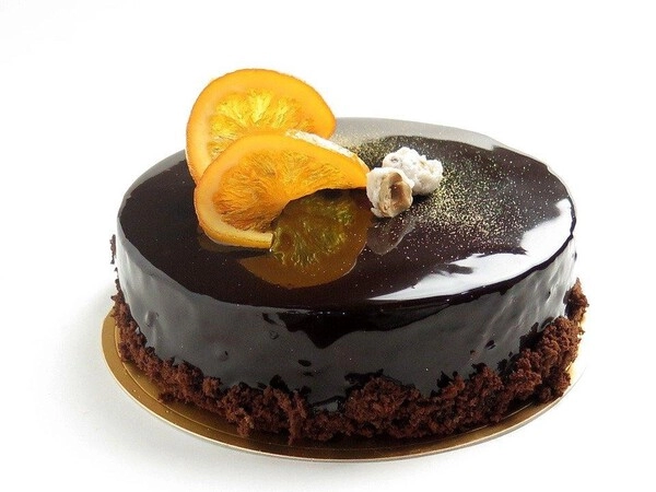 torta al cioccolato e arancia